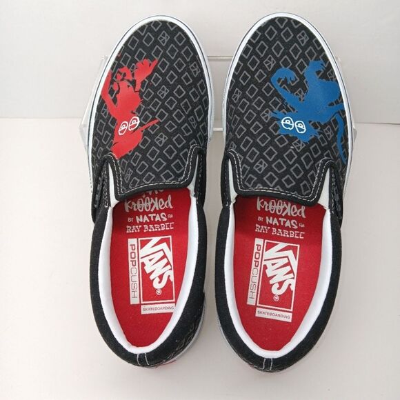 VANS Skate Slip On Krooked By Natas For Ray Barbee Men's Sneakers Size 6.5 - Picture 6 of 10